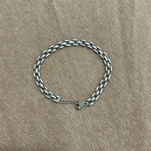 Silver chain bracelet